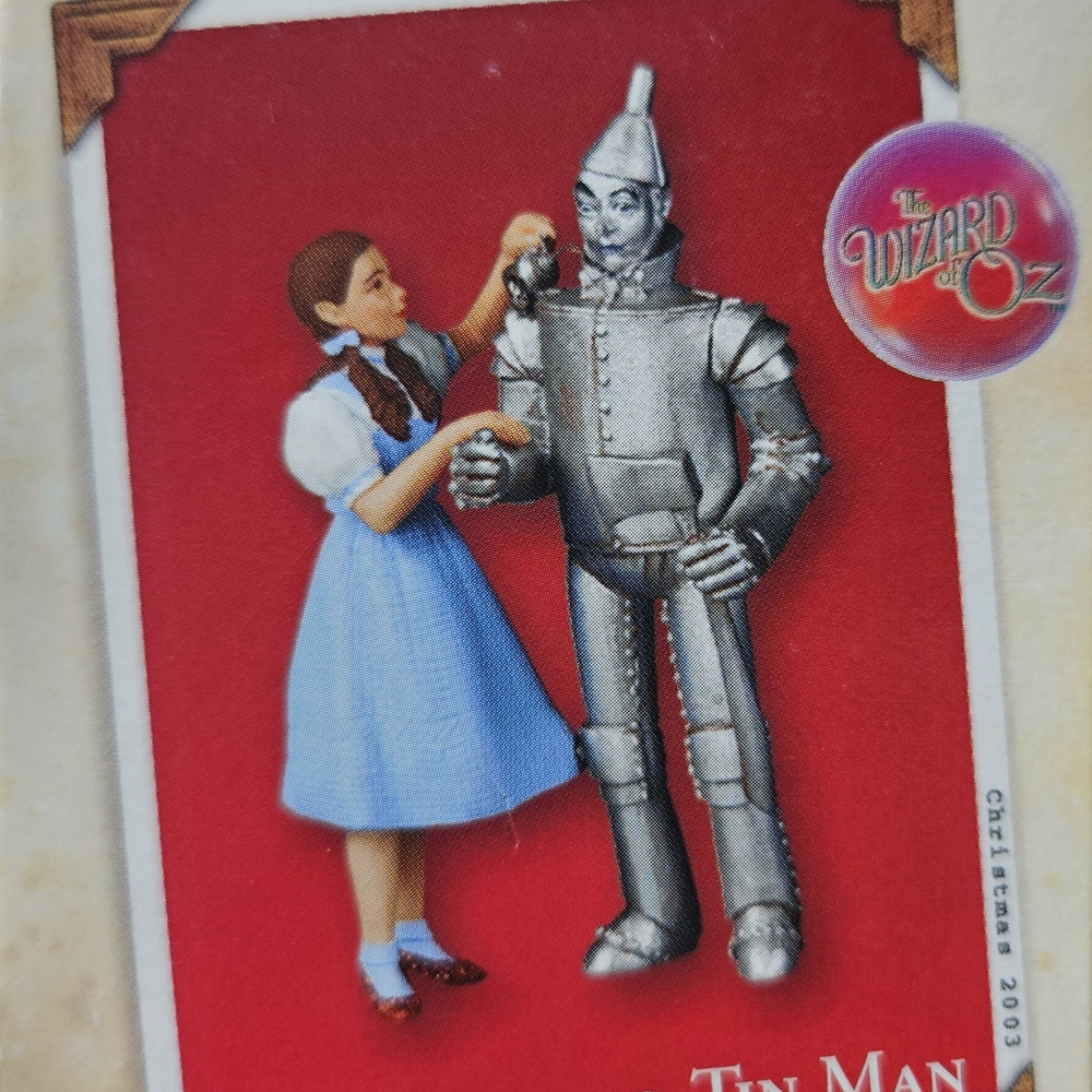 Hallmark Wizard of Oz Tin Man Ornament - Blue and Silver